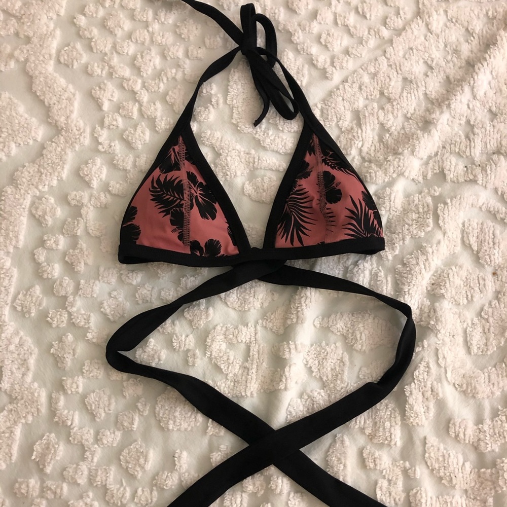 PINK wrap around bikini top